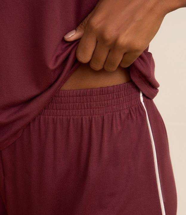 Pijama Short Doll em Viscolycra com Viés Contrastante - 2