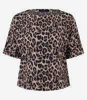 Blusa em Crepe com Estampa Animal Print Onça - 1