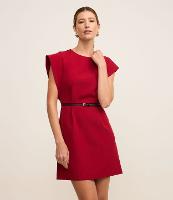 Vestido Curto em Alfaiataria com Cinto de PU - 2