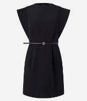 Vestido Curto em Alfaiataria com Cinto de PU - 1