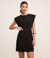 Vestido Curto em Alfaiataria com Cinto de PU - 2