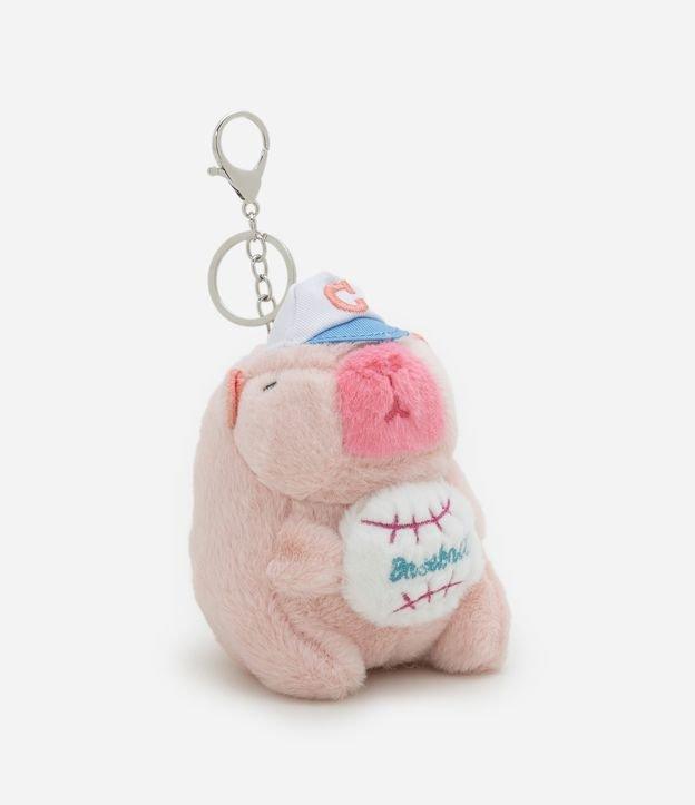 Chaveiro Infantil com Pelúcia de Capivara com Bolinha - Tam U - 1