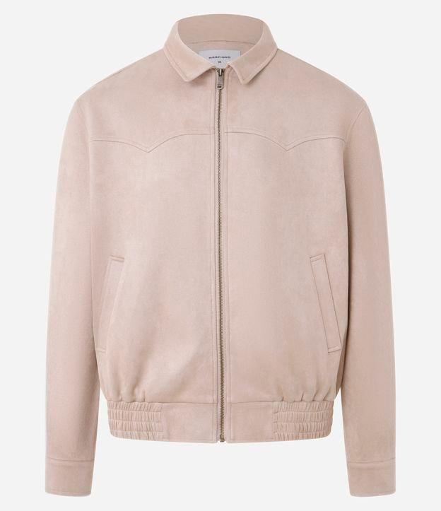 Jaqueta com Detalhes em Recorte e Barra com Elástico - 1