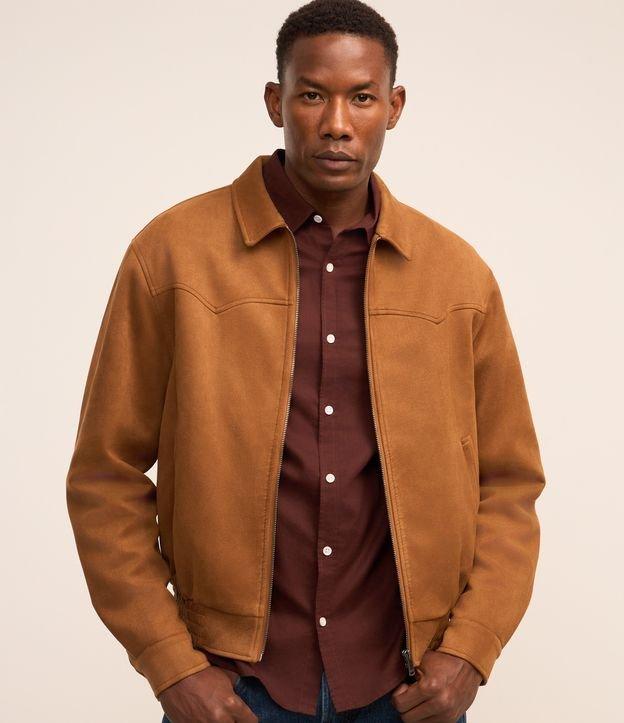 Jaqueta com Detalhes em Recorte e Barra com Elástico - 2