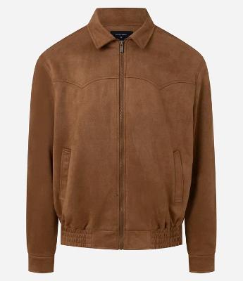 Jaqueta com Detalhes em Recorte e Barra com Elástico