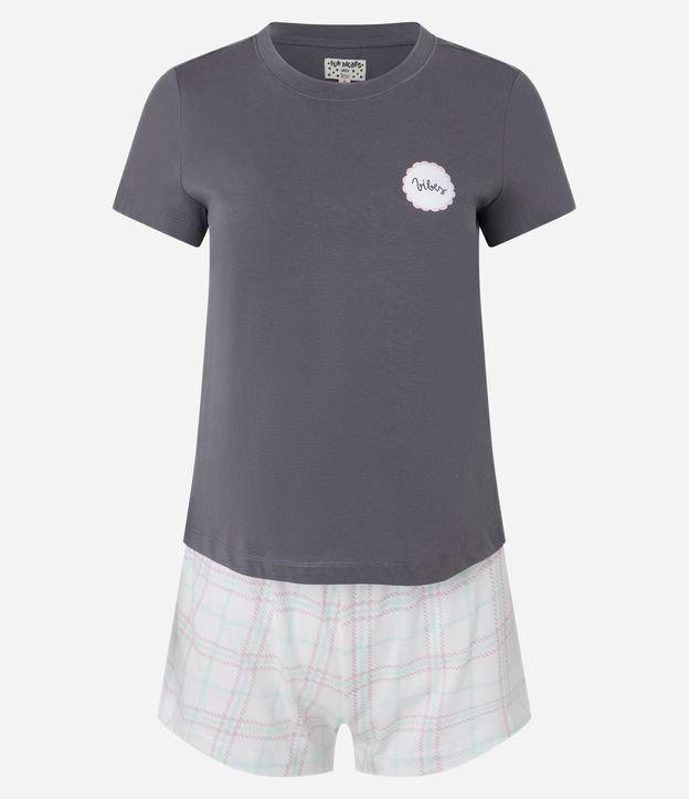 Pijama Short Doll Manga Curta com Estampa Good Times - 1