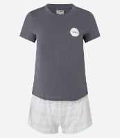 Pijama Short Doll Manga Curta com Estampa Good Times - 1