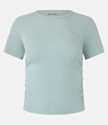Camiseta Esportiva em Microfibra com Franzidos