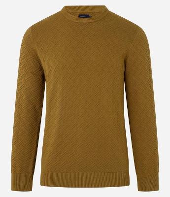 Suéter em Algodão com Textura Chevron