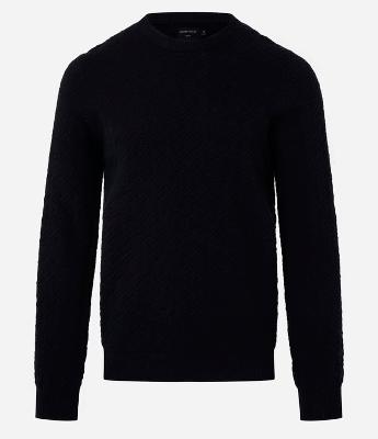 Suéter em Algodão com Textura Chevron