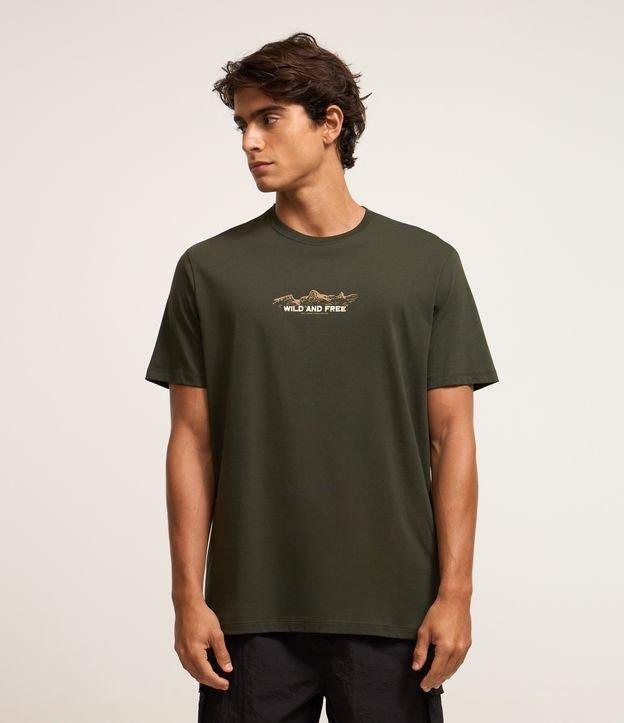 Camiseta Comfort em Algodão com Estampa Lettering - 3