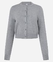 Cardigan Curto em Tricô e Botões Frontais - 1