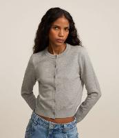 Cardigan Curto em Tricô e Botões Frontais - 2