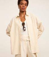 Camisa Manga Longa Listrada em Tricoline - 2