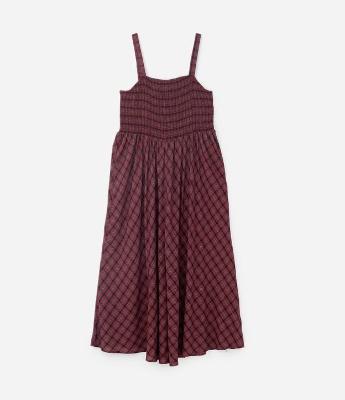 Vestido Midi em Viscose com Estampa Xadrez Curve & Plus Size