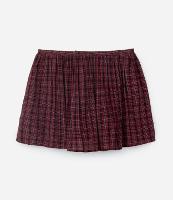 Saia Curta em Viscose Xadrez Curve & Plus Size - 1