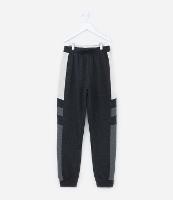 Calça Infantil em Moletom com Recorte Lateral - Tam  5 a 14 Anos - 1