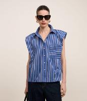 Camisa em Tricoline com Listra a Fio Tinto - 2