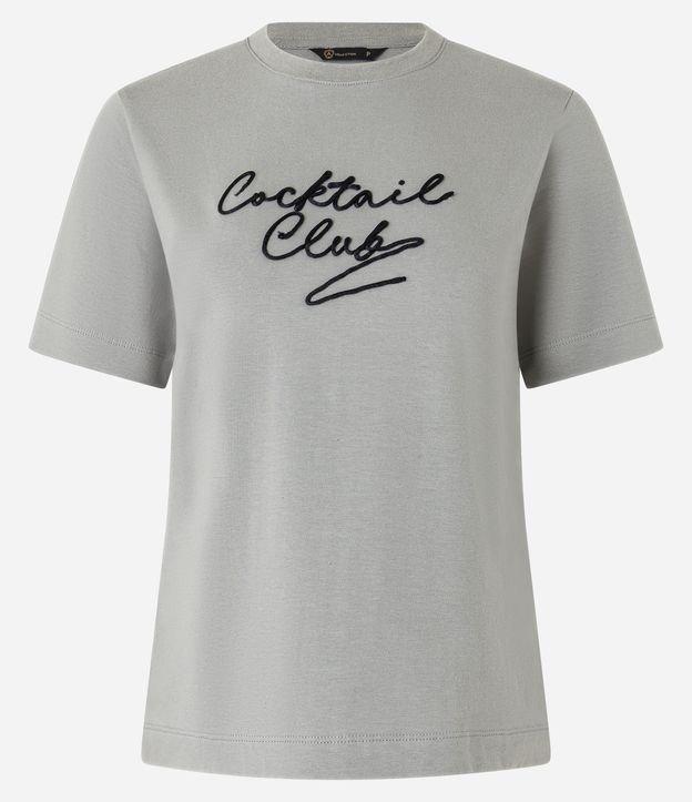 Blusa T-Shirt em Algodão com Lettering Cocktail Club - 1