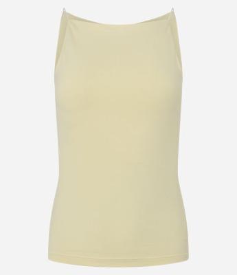 Blusa sem Manga com Decote Halter e Alça Elástico