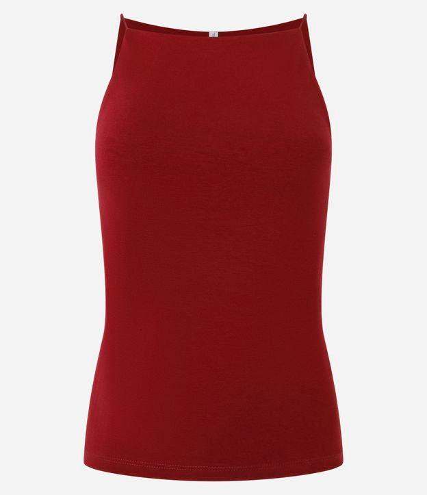 Blusa sem Manga com Decote Halter e Alça Elástico - 1