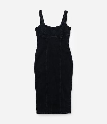 Vestido Midi em Jeans com Elastano Curve & Plus Size