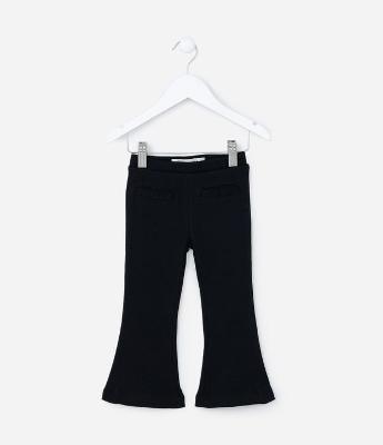 Calça Flare Infantil Canelada - Tam 1 a 5 Anos