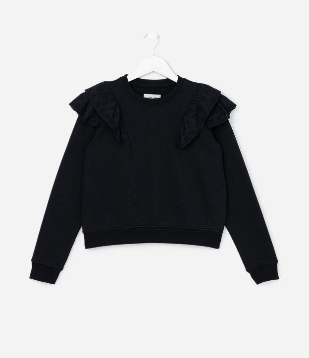 Casaco Infantil Quentinho com Babadinhos - Tam 5 a 14 Anos - 1