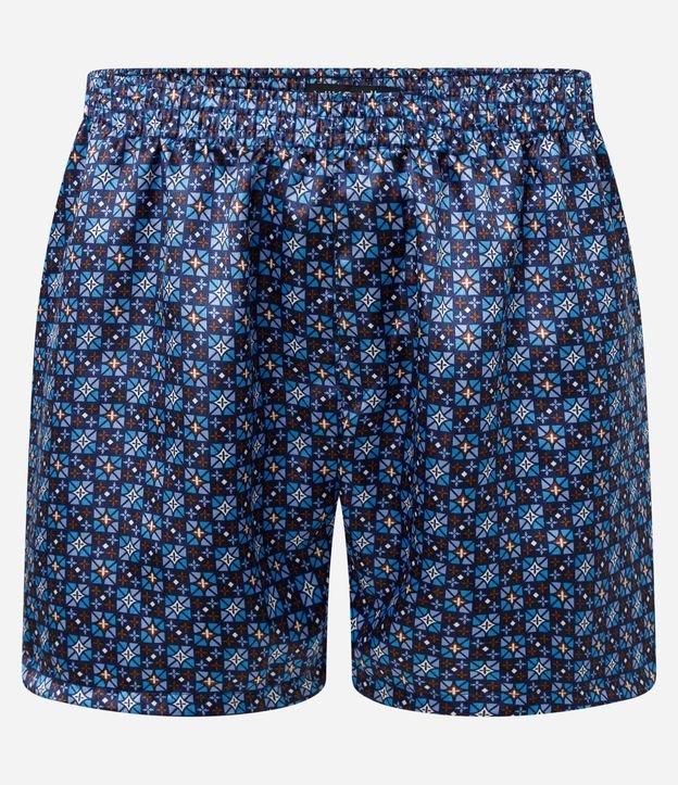 Cueca Samba Canção em Cetim e Estampada - 1