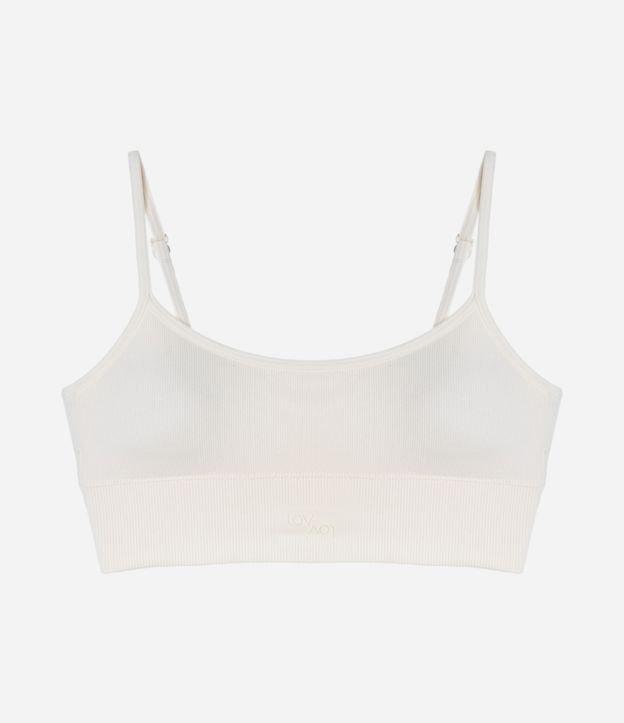 Sutiã Top com Bojo Removível Texturizado Seamless - 1