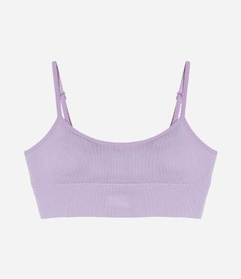 Sutiã Top com Bojo Removível Texturizado Seamless