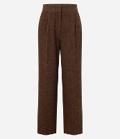 Calça Reta em Polivelour Quentinho com Cós Alfaiatado - 1