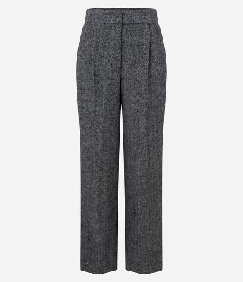 Calça Reta em Polivelour Quentinho com Cós Alfaiatado