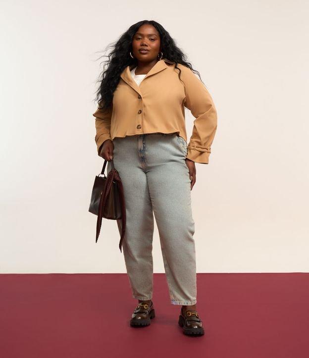 Calça Mom em Jeans Dirty Washed Curve & Plus Size - 2