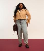 Calça Mom em Jeans Dirty Washed Curve & Plus Size - 2