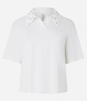 Blusa Gola Polo em Algodão com Pedrarias - 1