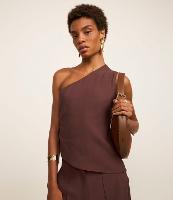 Blusa Alfaiatada Ombro Só em Viscose com Regulador Lateral - 1