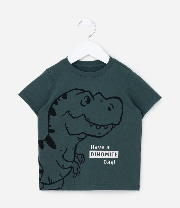 Camiseta Infantil com Estampa Dinossauro - Tam 1 a 6 Anos - 1