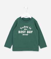 Camiseta Infantil com Lettering Best Day Ever - Tam 1 a 6 Anos - 1