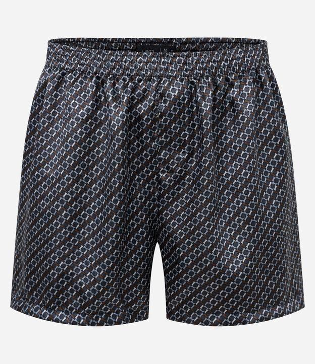 Cueca Samba Canção em Cetim com Estampa Gravataria - 1