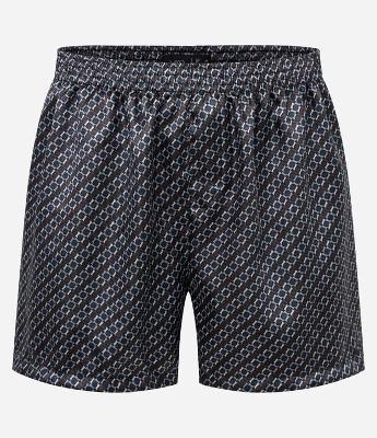 Cueca Samba Canção em Cetim com Estampa Gravataria