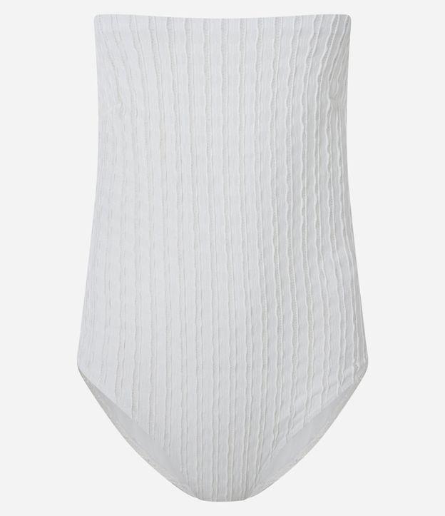 Body Texturizado com Decote Tomara que Caia - 1