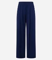 Calça Esportiva Wide Leg Alfaiataria em Microfibra com Bolsos - 1