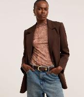 Blusa em Tule com Gola Alta e Estampa Serpente - 3