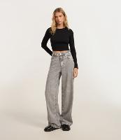 Calça Wide Leg em Jeans com Cintura Alta - 5