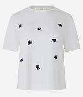 Blusa Curta em Algodão com Bordado de Solzinhos - 1