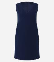 Vestido Curto em Crepe com Decote em V - 1