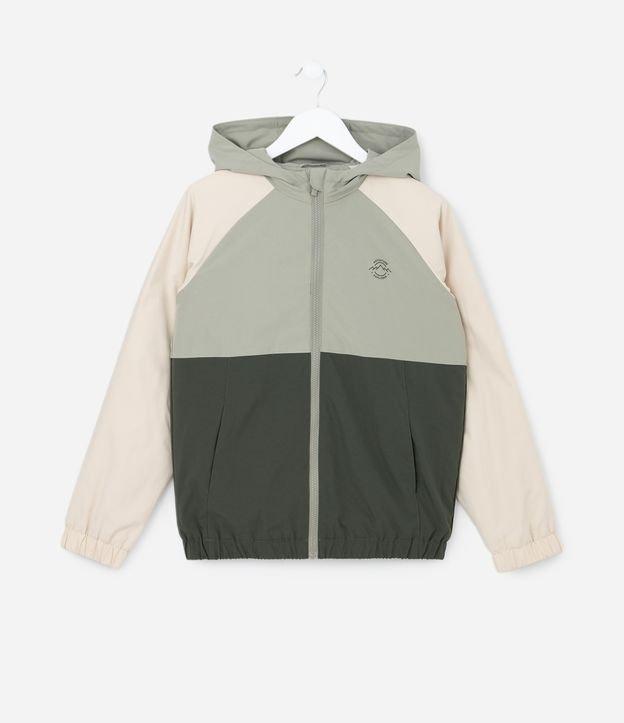 Jaqueta Quebra-Vento Infantil com Recortes - Tam 5 a 14 Anos - 1