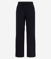 Calça Ampla Básica em Moletinho com Amarração no Cós - 1