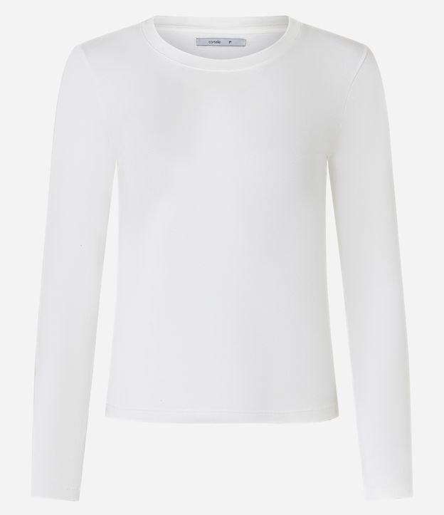 Blusa em Algodão com Gola Redonda - 1